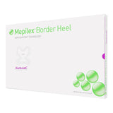 Foam Dressing MepilexÂ® Border Heel 8-3/5 X 9 Inch With Border Film Backing Silicone Adhesive Heel Sterile - BeHope
