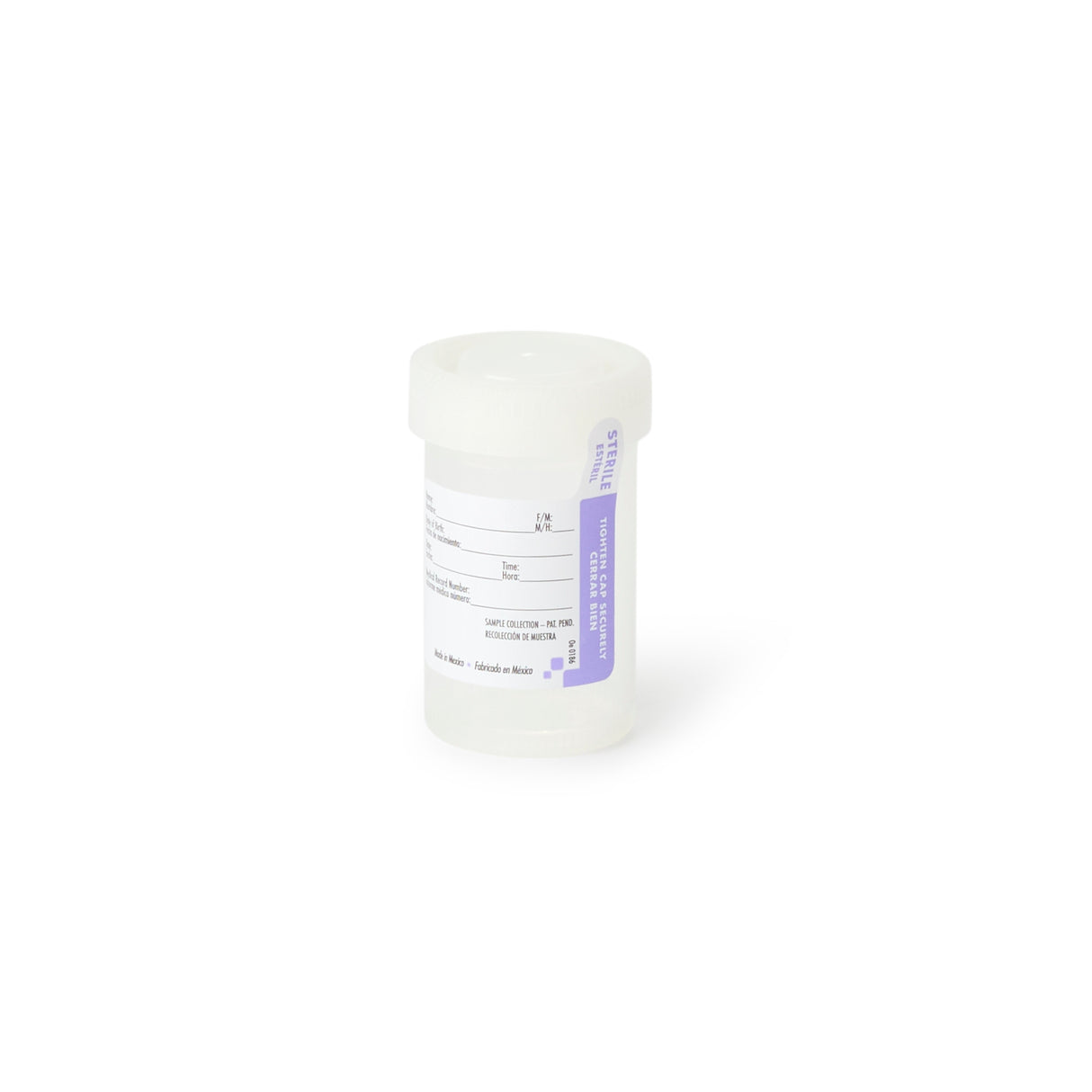 Urine Specimen Container Tite-Rite™ 53 mm Opening 90 mL (3 oz.) Screw Cap Patient Information Sterile - BeHope
