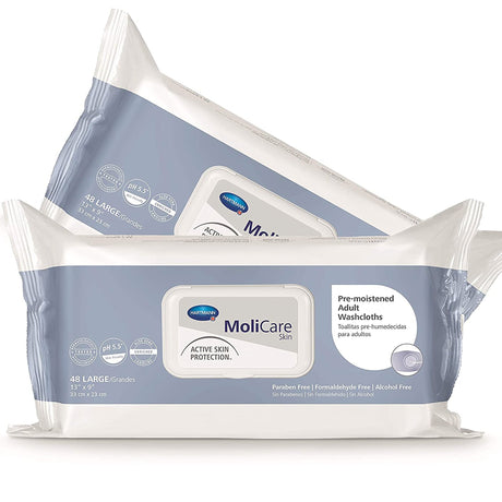 Molicare® Personal Cleansing Wipes Hypoallergenic Alcohol-Free Skin pH Balanced - BeHope