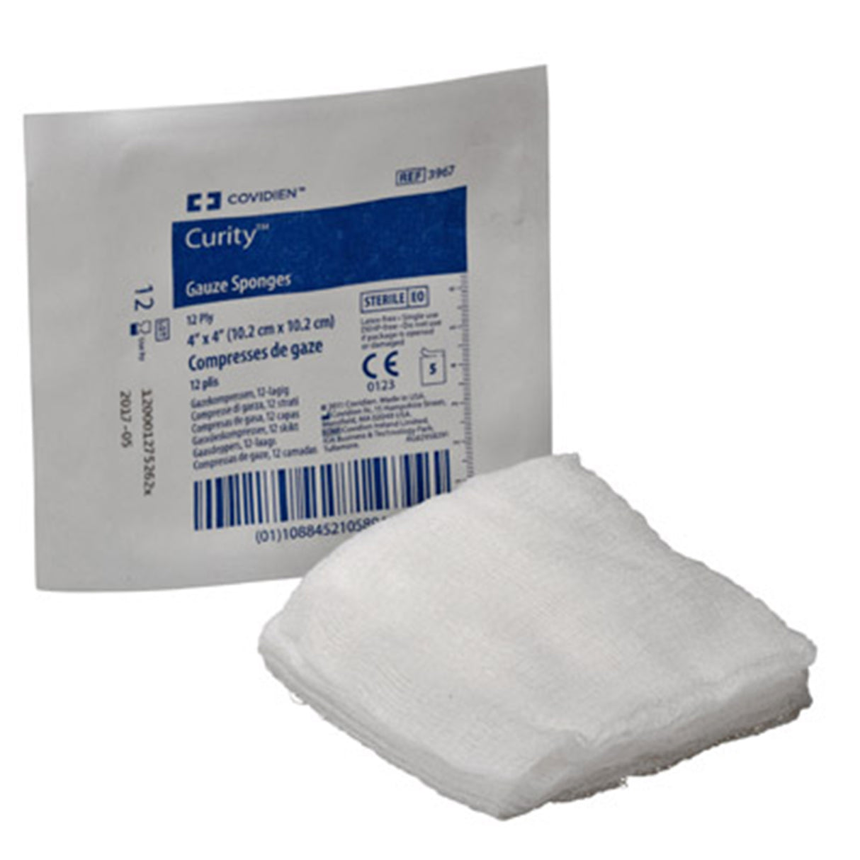 Gauze Sponge Curity™ 4 X 4 Inch 12-Ply Sterile 5 per Pack - BeHope