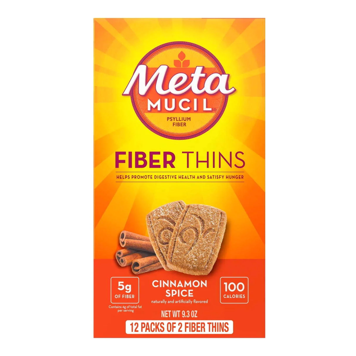 Metamucil® Psyllium Husk Fiber Supplement Wafers for Digestive Health - BeHope