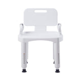 Bath Bench McKesson Removable Arms Plastic Frame Removable Backrest 21-1/4 Inch Seat Width 350 lbs. Weight Capacity - BeHope