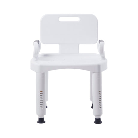 Bath Bench McKesson Removable Arms Plastic Frame Removable Backrest 21-1/4 Inch Seat Width 350 lbs. Weight Capacity - BeHope
