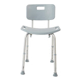 Mckesson Aluminum Bath Bench with Removable Backrest - BeHope