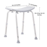 Bath Bench McKesson Aluminum with Drainage Holes - BeHope