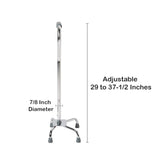 McKesson Large Base Quad Cane with Offset Handle - BeHope