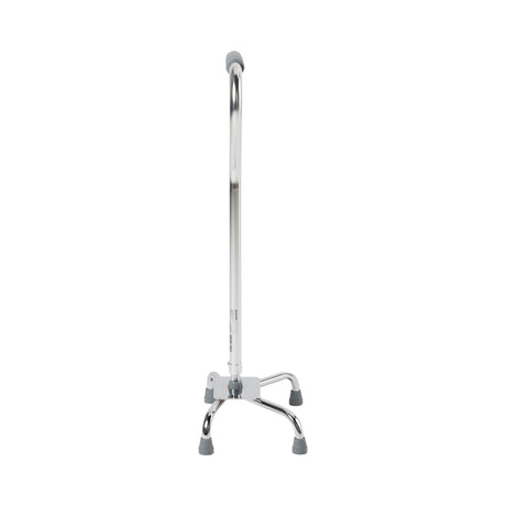 Large Base Quad Cane McKesson Steel 29 to 37-1/2 Inch Height Chrome - BeHope