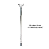 Round Handle Cane McKesson Aluminum 29-3/4 to 38-3/4 Inch Height Chrome - BeHope