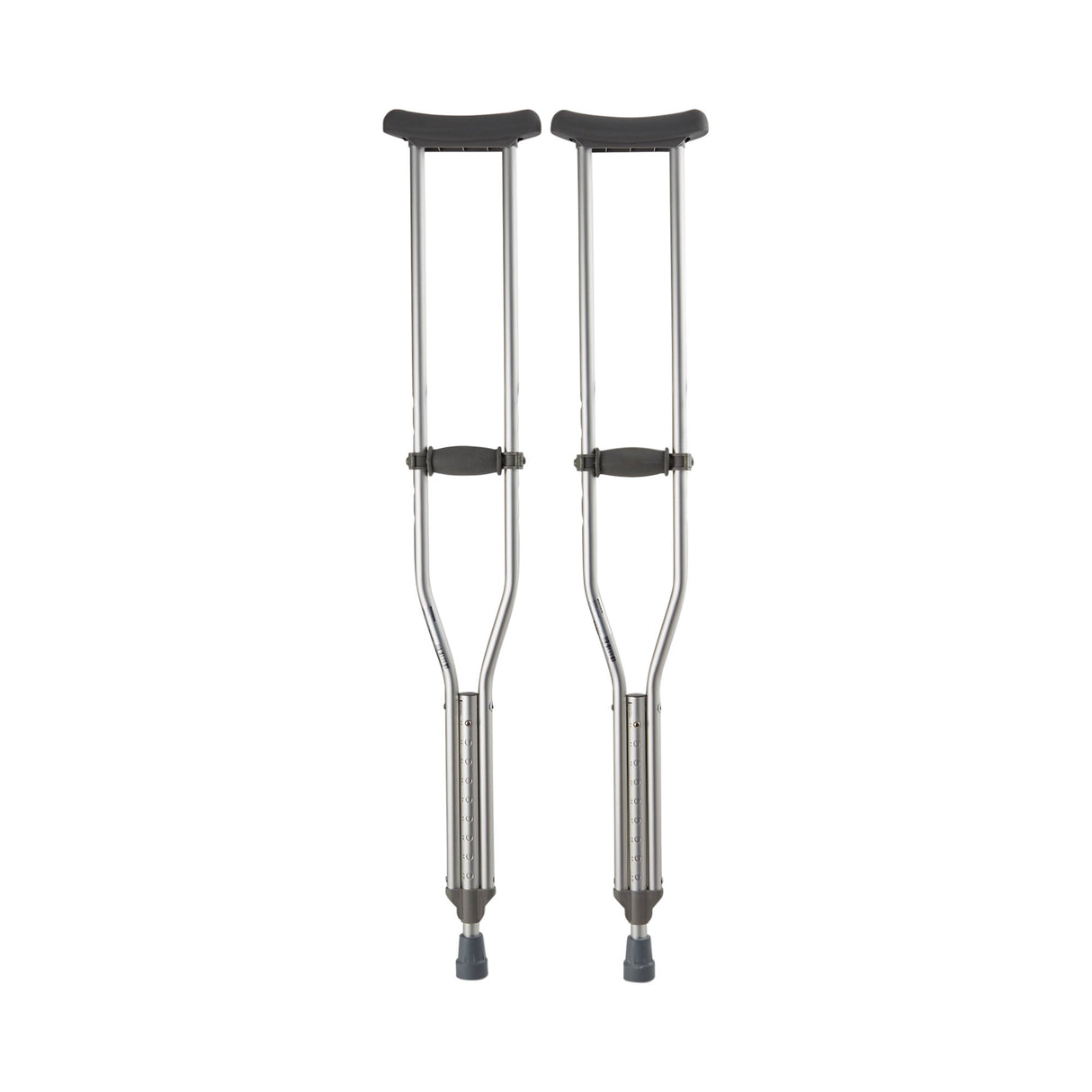 Underarm Crutches McKesson Adult 5 Foot 2 Inch to 5 Foot 10 Inch User Height Aluminum Frame 350 lbs. Weight Capacity - BeHope