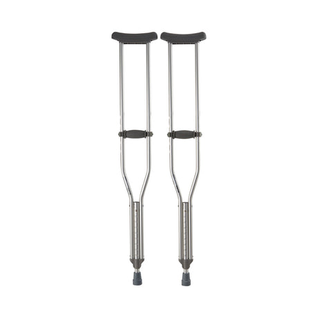 Underarm Crutches McKesson Adult 5 Foot 2 Inch to 5 Foot 10 Inch User Height Aluminum Frame 350 lbs. Weight Capacity - BeHope