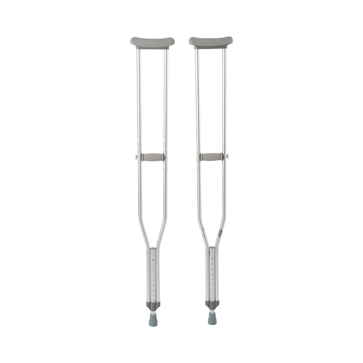 Underarm Crutches McKesson Tall Adult 5 Foot 10 Inch to 6 Foot 6 Inch User Height Aluminum Frame 350 lbs. Weight Capacity - BeHope