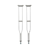 Underarm Crutches McKesson Tall Adult 5 Foot 10 Inch to 6 Foot 6 Inch User Height Aluminum Frame 350 lbs. Weight Capacity - BeHope