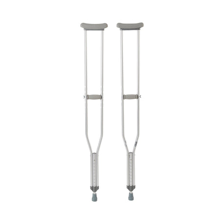 Underarm Crutches McKesson Tall Adult 5 Foot 10 Inch to 6 Foot 6 Inch User Height Aluminum Frame 350 lbs. Weight Capacity - BeHope