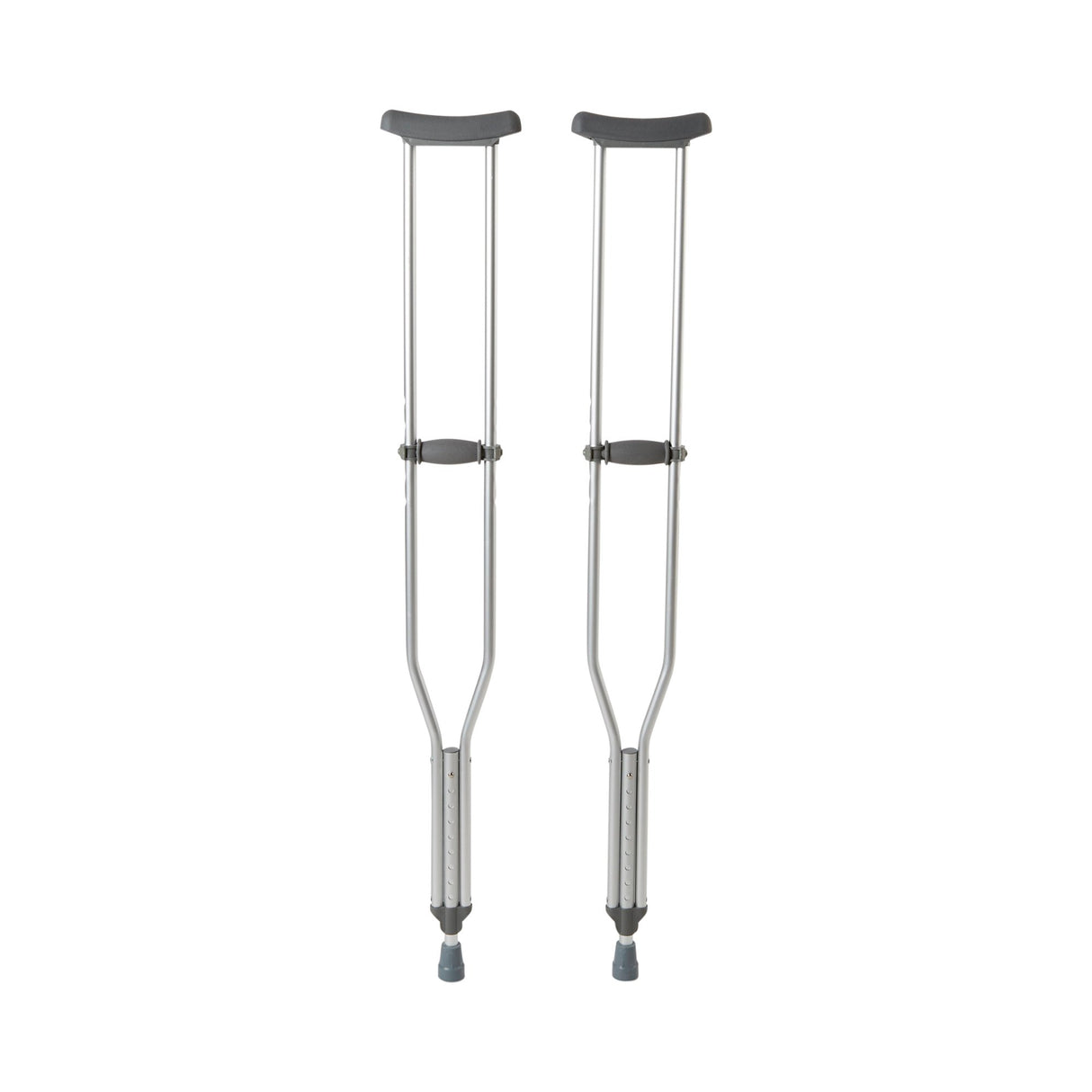 Underarm Crutches McKesson Tall Adult 5 Foot 10 Inch to 6 Foot 6 Inch User Height Aluminum Frame 350 lbs. Weight Capacity - BeHope