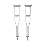 Underarm Crutches McKesson Youth 4 Foot 6 Inch to 5 Foot 2 Inch User Height Aluminum Frame 350 lbs. Weight Capacity - BeHope