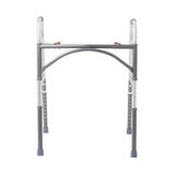 Bariatric Dual Release Folding Walker Adjustable Height McKesson Steel Frame 500 lbs. Weight Capacity 32-1/2 to 39 Inch Height - BeHope