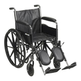 McKesson Standard Wheelchair with Swing Away Elevating Leg Rests - BeHope
