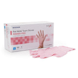 Exam Glove McKesson Pink Nitrile Nonsterile Breast Cancer Awareness - BeHope