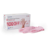 Exam Glove McKesson Pink Nitrile Nonsterile Breast Cancer Awareness - BeHope