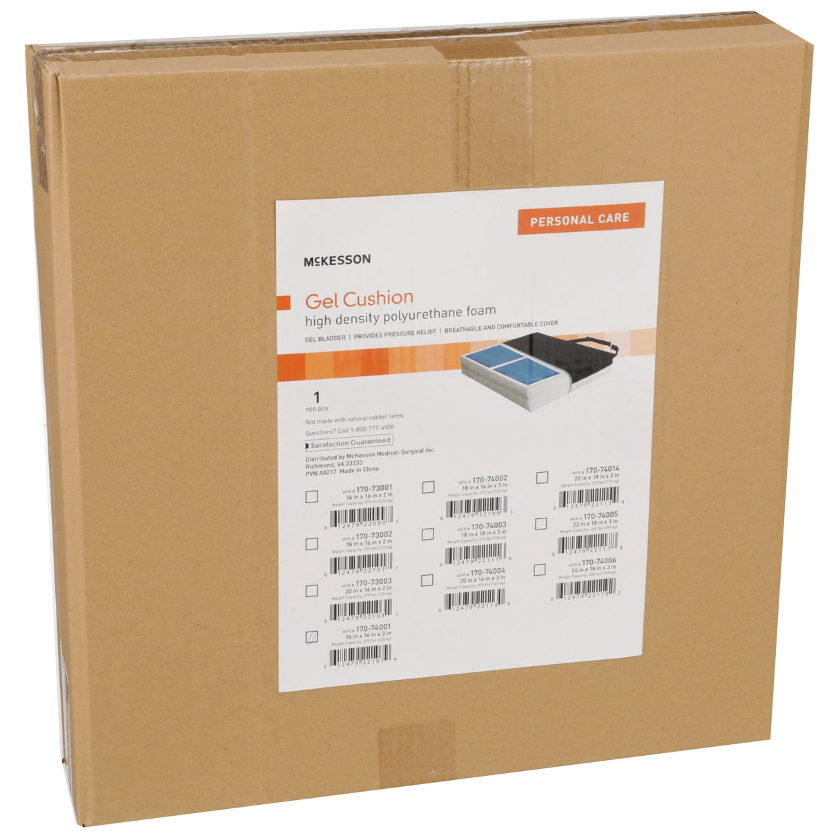 McKesson Gel Foam Seat Cushion for Pressure Sore Prevention - BeHope