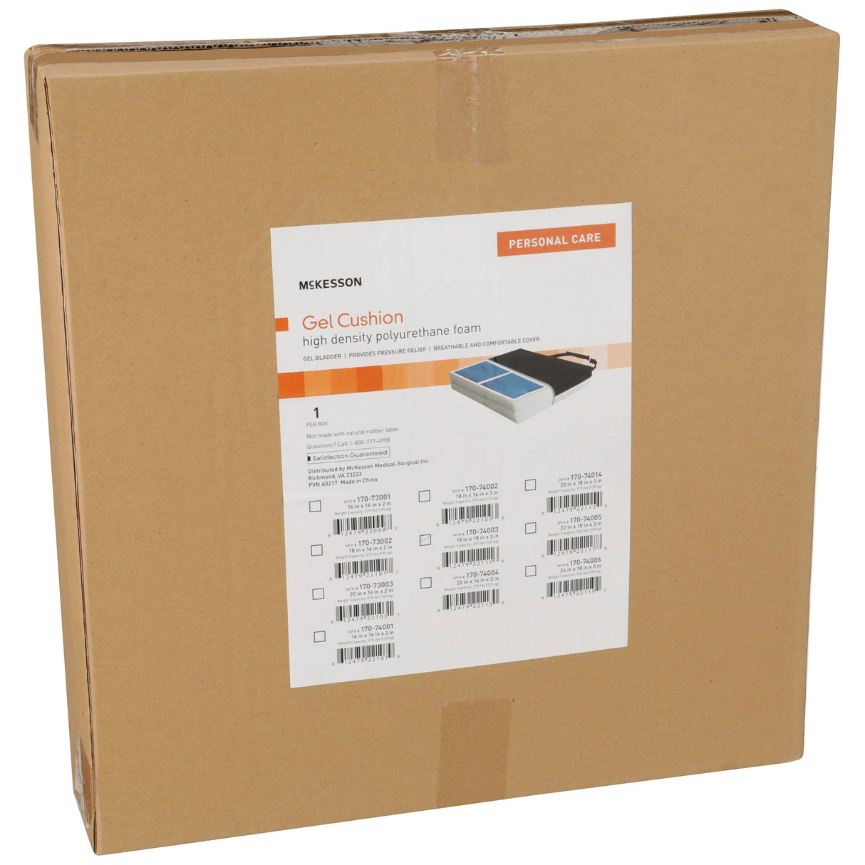 McKesson Gel Foam Seat Cushion for Pressure Sore Prevention - BeHope