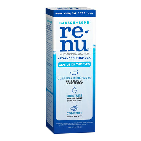 Contact Lens Solution Bausch + Lomb re'nu® Advanced Formula 4 oz. Solution - BeHope