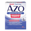 Urinary Pain Relief AZO® Maximum Strength 99.5 mg Strength Phenazopyridine HCL Tablet 12 per Box - BeHope