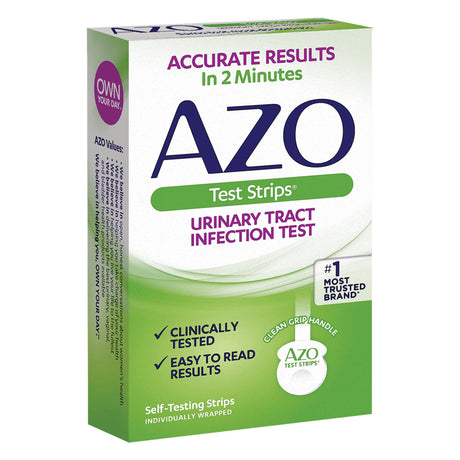 Urinalysis Test Kit AZO Test Strips® Urinary Tract Infection Detection 3 Tests CLIA Waived - BeHope