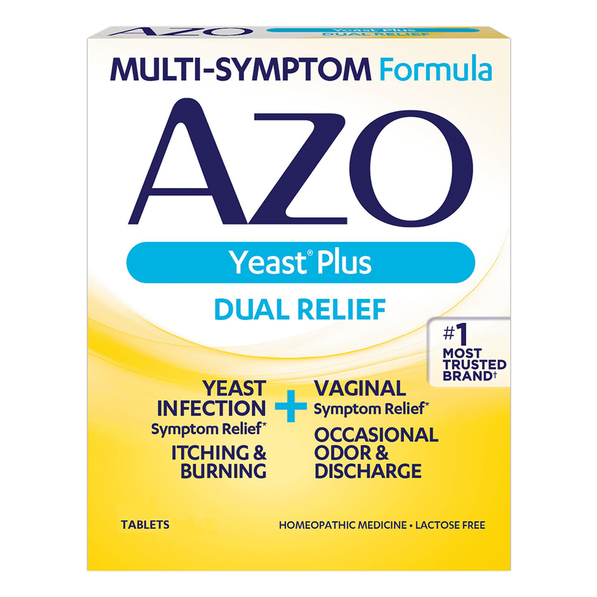 Vaginal Antifungal Azo Yeast® Plus Tablet 60 per Bottle Box - BeHope