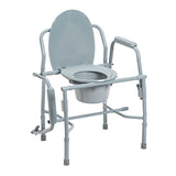 Drop Arm Commode Deluxe-KD Steel