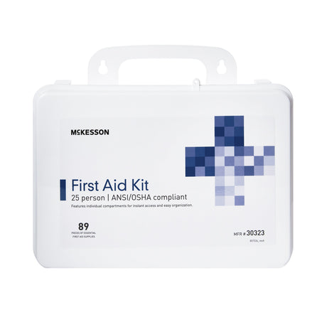First Aid Kit McKesson 25 Person Plastic Case - BeHope