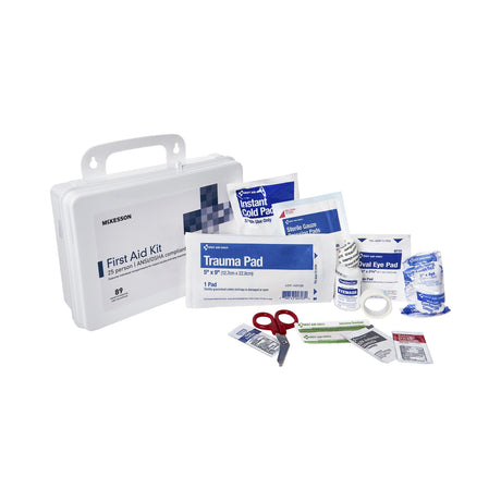 First Aid Kit McKesson 25 Person Plastic Case - BeHope