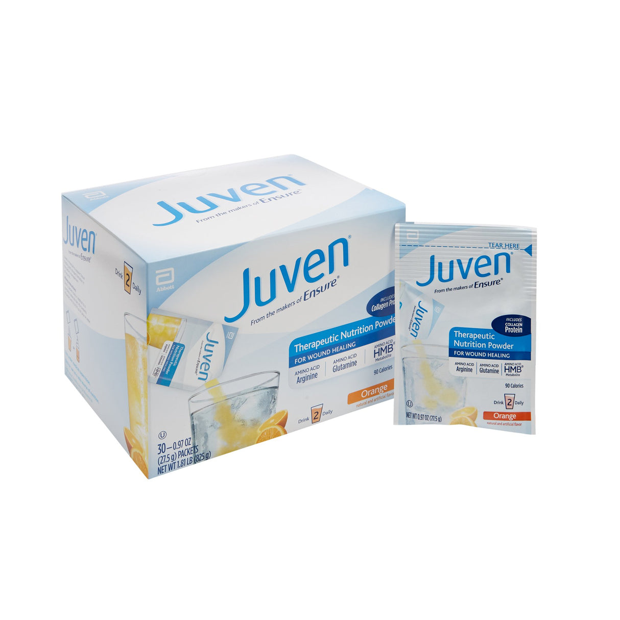 Oral Supplement Juven® Orange Flavor Powder 0.98 oz. Individual Packet - BeHope