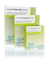 Silver Foam Dressing Comfortfoam/ag™ Border Self-Adherent Antibacterial - BeHope
