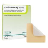 Silver Foam Dressing Comfortfoam/ag™ Border Self-Adherent Antibacterial - BeHope