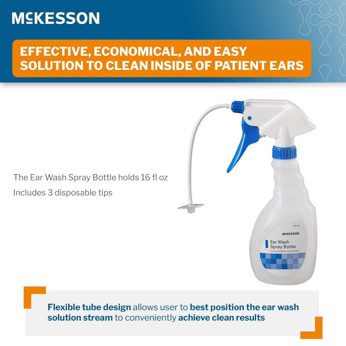 Ear Wash System McKesson Disposable Tip Blue / White - BeHope