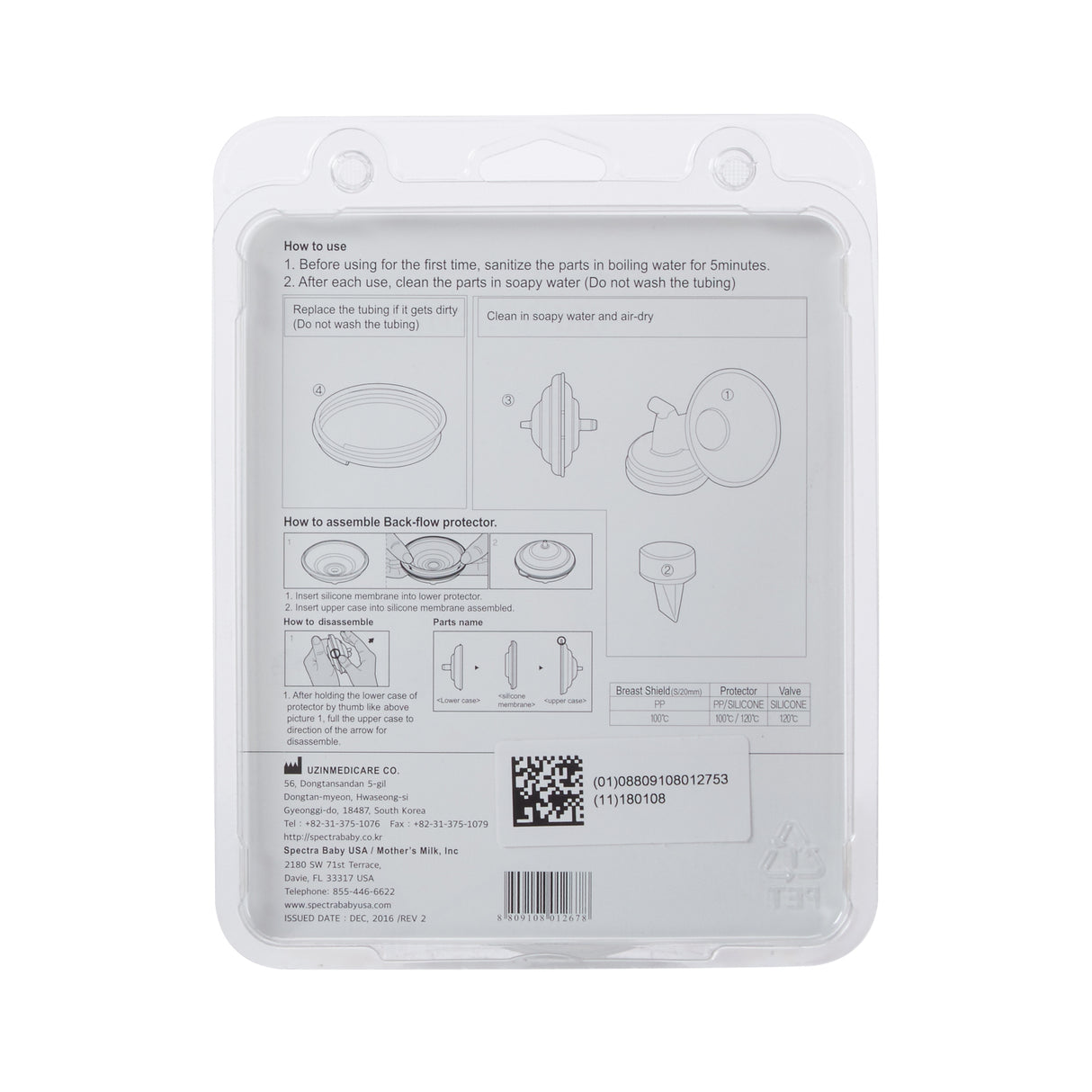 Breast Shield Replacement Set Spectra For Spectra S2, S1 or S9 Breast Pumps - BeHope