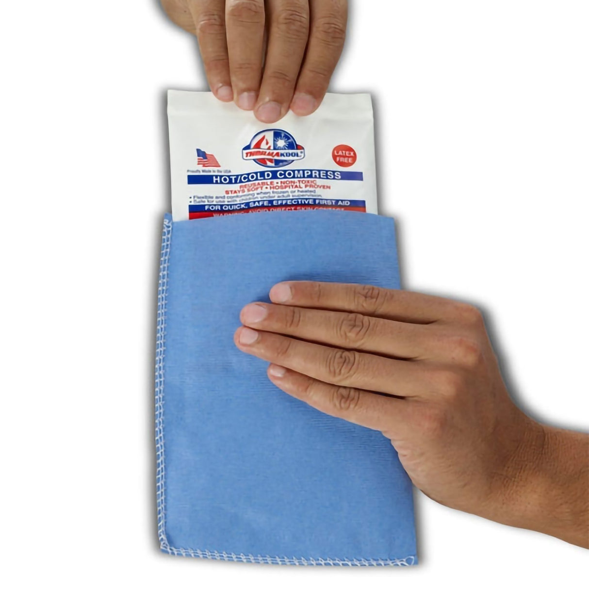 Hot / Cold Pack Cover Blue Easy Sleeves™ Disposable Covers 5 X 7 Inch - BeHope