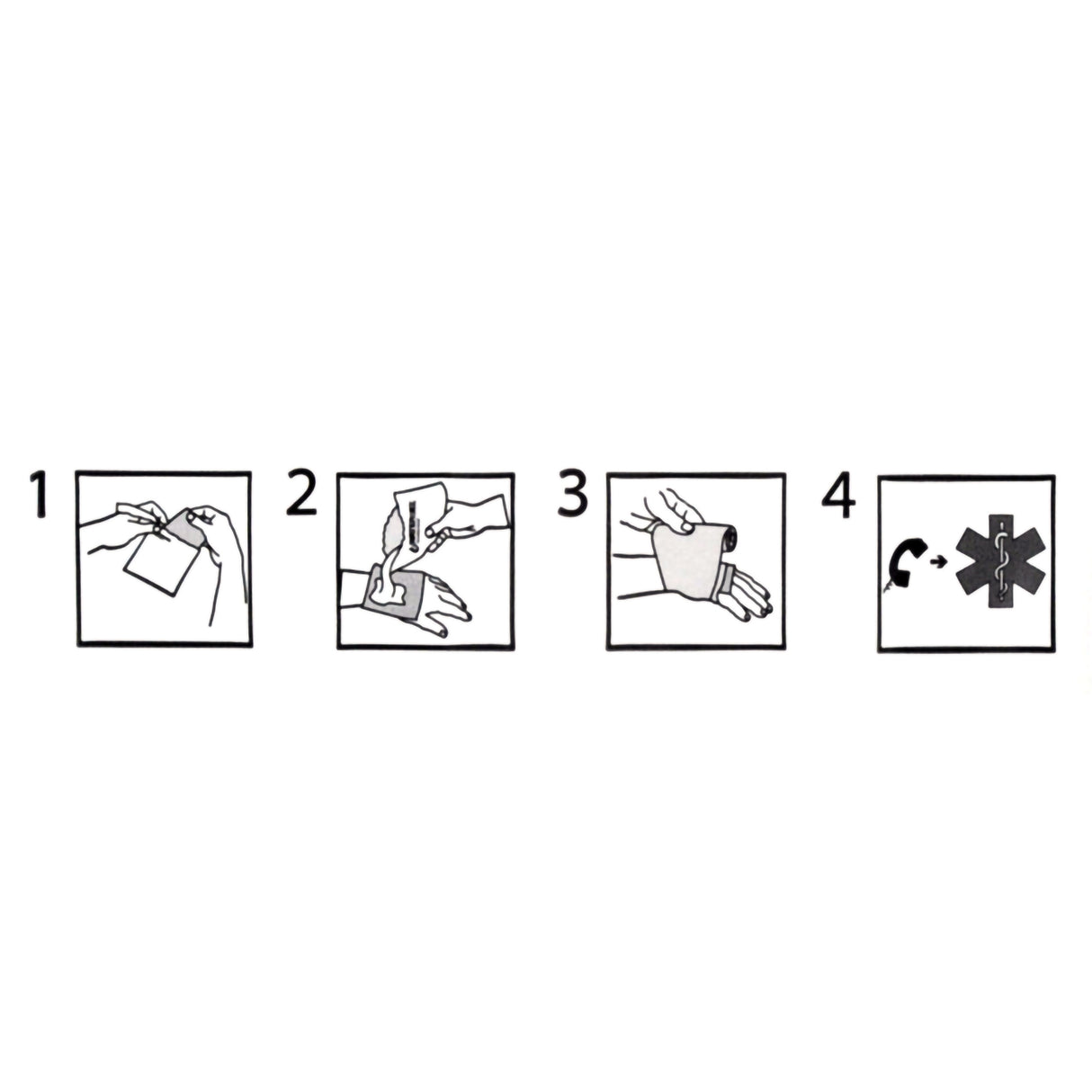 Hydrogel Burn Dressing Water-JelÂ® First Responder Sheet 4 X 4 Inch Sterile - BeHope