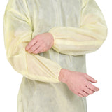 Protective Procedure Gown Precept® X-Large Yellow NonSterile AAMI Level 2 Disposable - BeHope