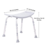 Bath Bench McKesson Ergonomic Aluminum with Handles - BeHope