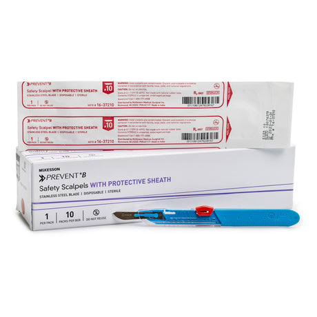 Safety Scalpel Mckesson Prevent® B Sterile Protective Sheath - BeHope