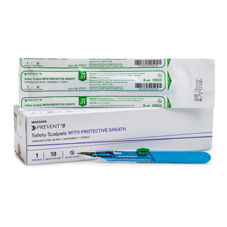 Safety Scalpel Mckesson Prevent® B Sterile Protective Sheath - BeHope