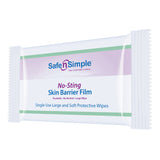 Skin Barrier Wipe Safe N Simple™ No-Sting 60% / 20% Strength Purified Water / Polyvinylpyrrolidone / Glycerin / Propylene Glycol Individual Packet Large NonSterile - BeHope