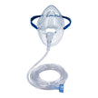 Oxygen Mask with ETCO2 Monitoring CapnoVue Elongated Style Adult One Size Fits Most Adjustable Head Strap - BeHope