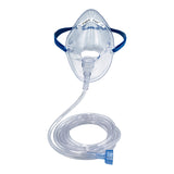 Oxygen Mask with ETCO2 Monitoring CapnoVue Elongated Style Adult One Size Fits Most Adjustable Head Strap - BeHope