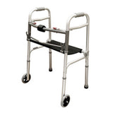 Walker W/seat Adult 2-button & 5 Wheels Roscoe - BeHope