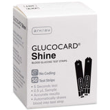 Blood Glucose Test Strips Glucocard® Shine 50 Strips per Pack - BeHope