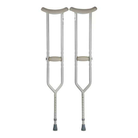 Bariatric Underarm Crutches McKesson Adult 5 Foot 2 Inch to 5 Foot 10 Inch User Height Steel Frame 500 lbs. Weight Capacity - BeHope
