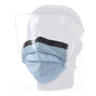 Surgical Mask with Eye Shield Precept® FluidGard® 160 Anti-fog Foam ASTM Level 3 Tie Closure One Size Fits Most - BeHope